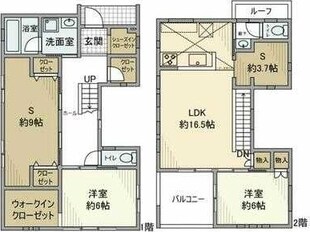 長洲戸建の物件間取画像